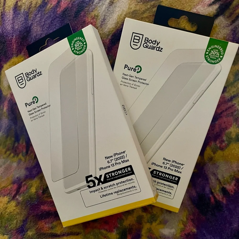Bodyguards tempered glass screen protector, iPhone 13 Pro Max